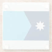 ミネソタ州旗 ガラスコースター (裏面)