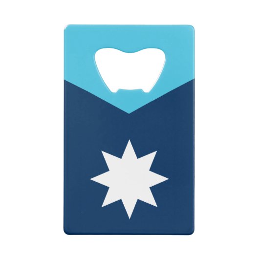 ミネソタ州旗 クレジットカード栓抜き (正面)