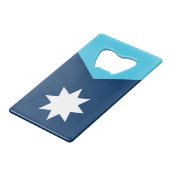 ミネソタ州旗 クレジットカード栓抜き (裏面アングル)