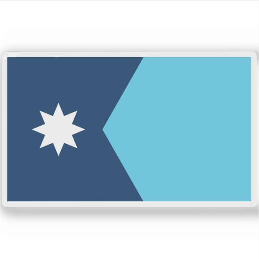 ミネソタ州旗 シール (正面)