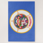 ミネソタ州旗 ジグソーパズル (縦)