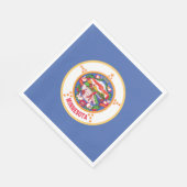 ミネソタ州旗 スタンダードランチョンナプキン (角)