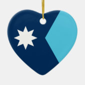 ミネソタ州旗 セラミックオーナメント (正面)