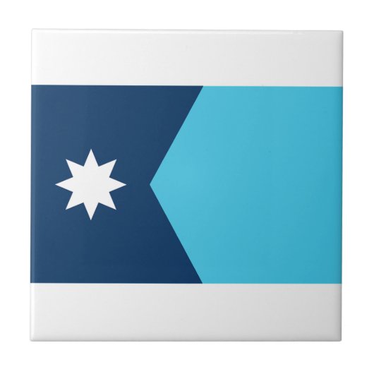 ミネソタ州旗 タイル (正面)