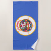 ミネソタ州旗 ビーチタオル (正面)