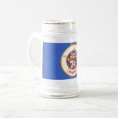 ミネソタ州旗 ビールジョッキ (正面左)