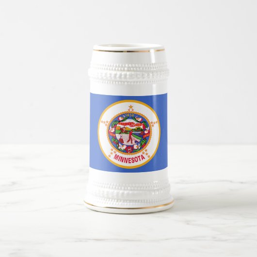 ミネソタ州旗 ビールジョッキ (中央)