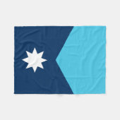 ミネソタ州旗 フリースブランケット (正面(横))