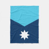 ミネソタ州旗 フリースブランケット (正面)