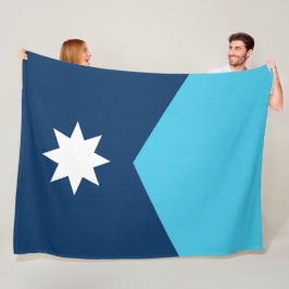 ミネソタ州旗 フリースブランケット