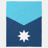 ミネソタ州旗 フリースブランケット (正面)