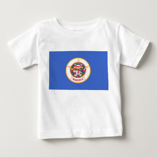 ミネソタ州旗 ベビーTシャツ (正面)