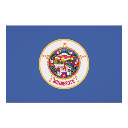 ミネソタ州旗 ポスター (正面)