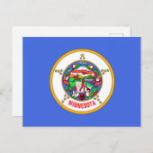 ミネソタ州旗 ポストカード (正面/裏面)