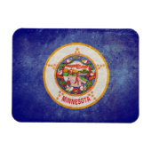 ミネソタ州旗 マグネット (横)