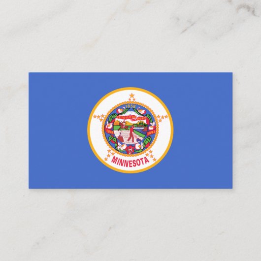ミネソタ州旗、ミネソタ州旗 名刺 (正面)
