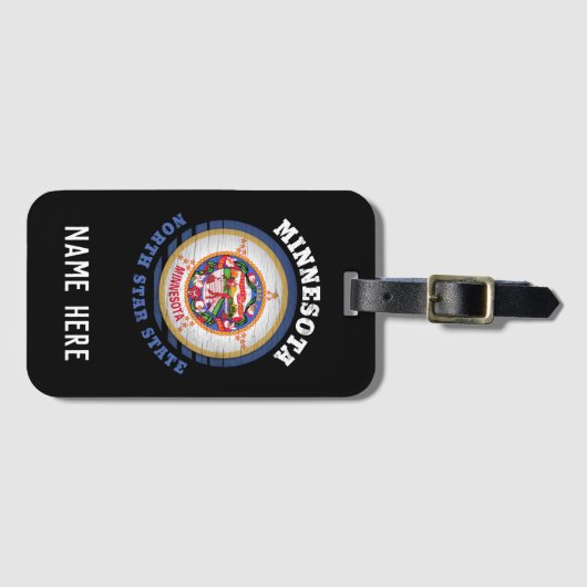 ミネソタ州旗 ラゲッジタグ (正面横)