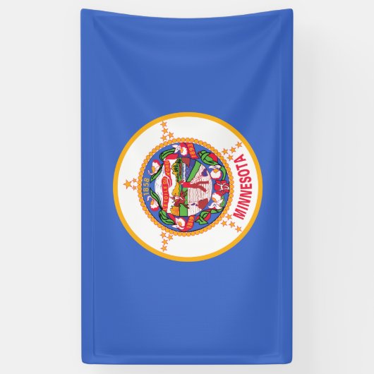 ミネソタ州旗 横断幕 (縦)