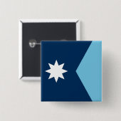 ミネソタ州旗USA 缶バッジ (正面&裏面)