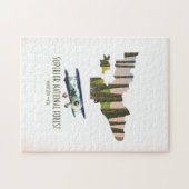 ミネソタ州立森林ヴィンテージ地図 ジグソーパズル (横)