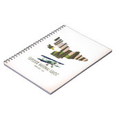 ミネソタ州立森林ヴィンテージ地図 ノートブック (左側)