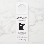 ミネソタ州結婚の歓迎 ボトルネックタグ (正面)