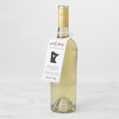 ミネソタ州結婚の歓迎 ボトルネックタグ (アングル)