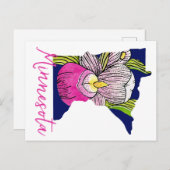 ミネソタ州花 ポストカード (正面/裏面)