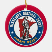 ミネソタ州警備隊クリスマスオーナメント セラミックオーナメント (正面)