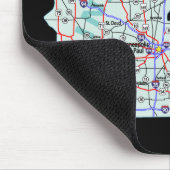 ミネソタ州間地図マウスパッド マウスパッド (コーナー)