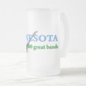 ミネソタ州 – バンド10,000ランド フロストグラスビールジョッキ (正面右)