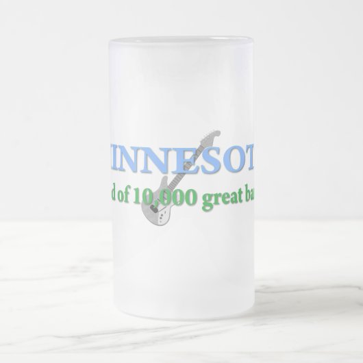 ミネソタ州 – バンド10,000ランド フロストグラスビールジョッキ (中央)