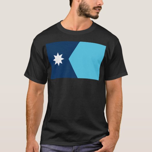 ミネソタ州 – 州国旗 Tシャツ (正面)