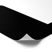 ミネソタ州（白と黒） ポスター (角)