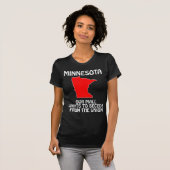 ミネソタ州 - 私たちのモールはアメリカ合衆国からの分離を望む Tシャツ (正面フル)