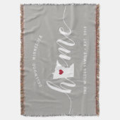 ミネソタ州 自宅 おしゃれ スローブランケット (正面縦)