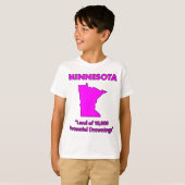 ミネソタ州 - 1万回の潜在的な溺死事故の地 Tシャツ (正面フル)