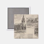 ミネソタ州Union Presbyterian マグネット (正面/裏面)