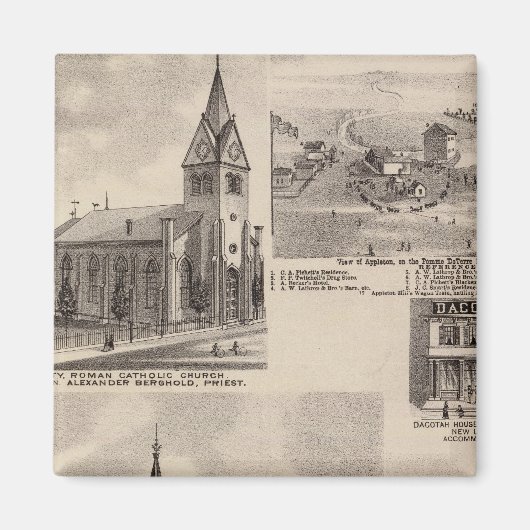 ミネソタ州Union Presbyterian マグネット (正面)