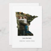 ミネソタ日付の写真カードを保存 セーブザデート (正面/裏面)