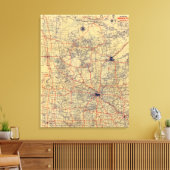 ミネソタ標準地図 キャンバスプリント (インサイチュ (リビング))