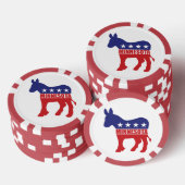 ミネソタ民主党員のろば ポーカーチップ (積み重ね)