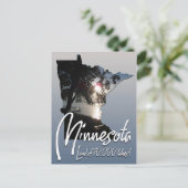 ミネソタ湖1万湖の土地 ポストカード (スタンド正面)