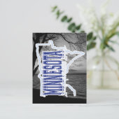 ミネソタ湖 ポストカード (スタンド正面)