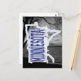 ミネソタ湖 ポストカード