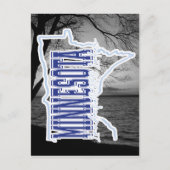 ミネソタ湖 ポストカード (正面)