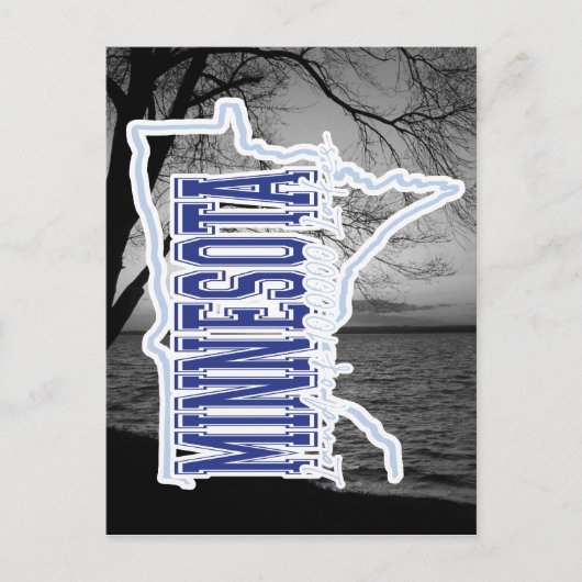 ミネソタ湖 ポストカード (正面)