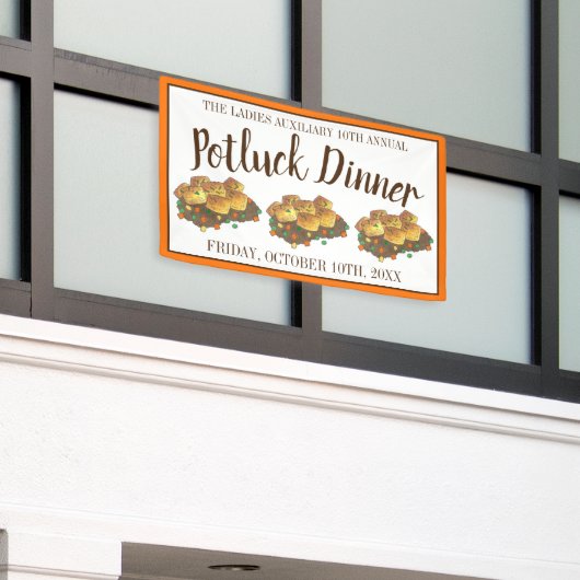 ミネソタ熱い皿タートカセロールポトラック 横断幕 (ビルの外側)