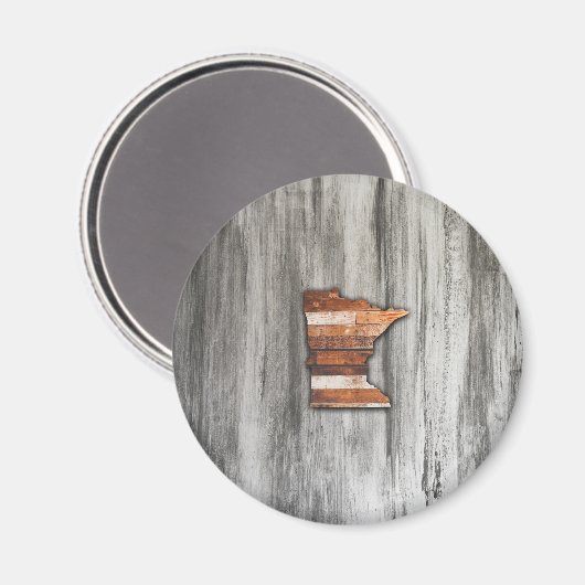 ミネソタ素朴シェイプ マグネット (正面/裏面)