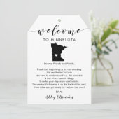 ミネソタ結婚のウェルカムラベルの旅程 (スタンド正面)